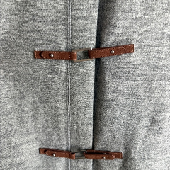 Kenar Longline Wool Coat Equestrian Faux Leather Toggle Closure Medium - Picture 3 of 9